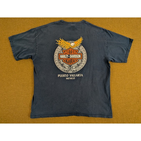 Harley-Davidson Other - Harley-Davidson Puerto Vallarta Mexico Tshirt Adult Size XL Faded - Read